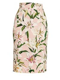 Dolce  amp  Gabbana - Lily Printed Pencil Skirt at Saks Fifth Avenue