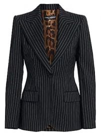 Dolce  amp  Gabbana - Pinstripe Wool Jacket at Saks Fifth Avenue