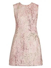 Dolce  amp  Gabbana - Sleeveless Metallic Jacquard A-Line Dress at Saks Fifth Avenue