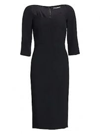 Dolce  amp  Gabbana - Three-Quarter Sleeve Sheath Dress at Saks Fifth Avenue