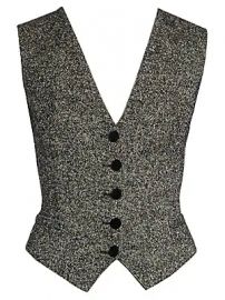 Dolce  amp  Gabbana - Wool  amp  Silk Tweed Button Vest at Saks Fifth Avenue