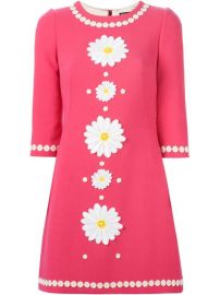 Dolce  amp  Gabbana Daisy Embroidered Dress - at Farfetch