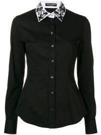 Dolce  amp  Gabbana Embellished Collar Shirt - Farfetch at Farfetch