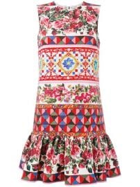 Dolce  amp  Gabbana Mambo Print Peplum Dress  1 595 - Buy SS17 Online - Fast Delivery  Price at Farfetch