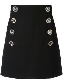 Dolce  amp  Gabbana Nautical Button Skirt at Farfetch