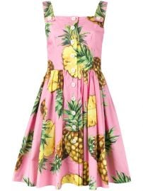 Dolce  amp  Gabbana Pineapple Print Dress at Farfetch