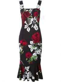 Dolce  amp  Gabbana Rose Print Dress at Farfetch