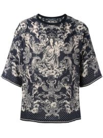 Dolce  amp  Gabbana Virgin Mary Print T-shirt at Farfetch