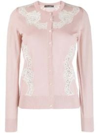 Dolce  amp  Gabbana lace insert cardigan at Farfetch