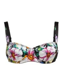 Dolce&Gabbana Balconette Rose Print Bra | Saks Fifth Avenue at Saks Fifth Avenue