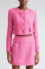 Dolce&Gabbana Crop Raschel Tweed Jacket at Nordstrom