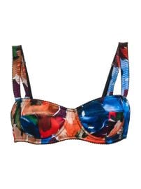Dolce&Gabbana Floral Silk-Blend Underwire Bra | Saks Fifth Avenue at Saks Fifth Avenue