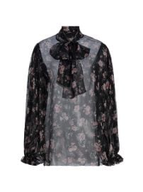 Dolce&Gabbana Vintage Rose Silk Tieneck Blouse | Saks Fifth Avenue at Saks Fifth Avenue