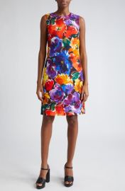 Dolce Gabbana Abstract Floral Print Sleeveless Sheath Dress at Nordstrom