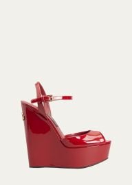 Dolce Gabbana Ankle Strap Platform Wedge Sandals at Bergdorf Goodman