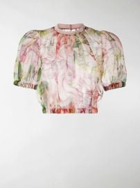 Dolce Gabbana Floral Print Crop Top at Modes