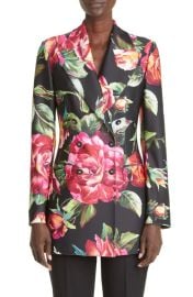 Dolce Gabbana Floral Print Double Breasted Blazer at Nordstrom