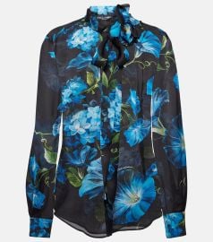 Dolce Gabbana Floral print Silk Blouse at Mytheresa