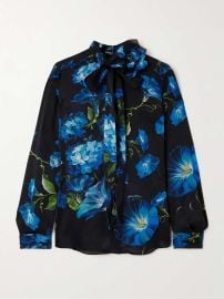 Dolce Gabbana Floral print Silk Blouse at Net a Porter