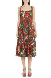 Dolce Gabbana Geranium Print Dress at Nordstrom