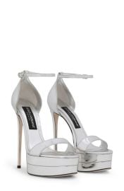 Dolce Gabbana Kiera Metallic Platform Sandal at Nordstrom