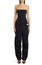 Dolce Gabbana Kim Stretch Cady Strapless Bustier Bodice Jumpsuit at Nordstrom