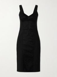 Dolce Gabbana Lace paneled Jersey Midi Dress at Net a Porter