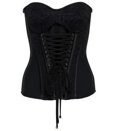 Dolce Gabbana Lace trimmed cutout bustier at Mytheresa