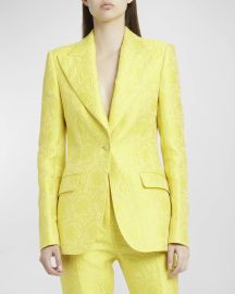 Dolce Gabbana Lana Brocade Button Front Vest and Blazer at Neiman Marcus