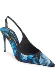 Dolce Gabbana Lollo Floral Slingback Pump at Nordstrom