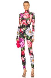 Dolce Gabbana Long Sleeve Printed Jumpsuit at Forward