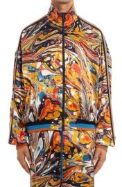 Dolce Gabbana Marble Print Track Jacket in Multi at Nordstrom