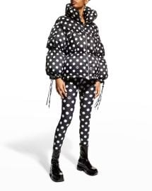 Dolce Gabbana Polka Dot Oversized Padded Bomber Jacket at Neiman Marcus