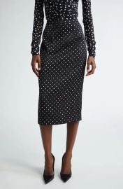 Dolce Gabbana Polka Dot Pencil Midi Skirt at Nordstrom