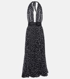 Dolce Gabbana Polka Dot print Halterneck Dress at Mytheresa