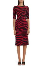 Dolce Gabbana Zebra Stripe Midi Dress at Nordstrom