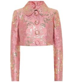 Dolce amp Gabbana - Brocade cropped jacket at Mytheresa