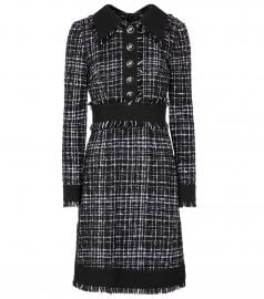 Dolce amp Gabbana - Tweed minidress at Mytheresa