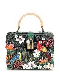 Dolce amp Gabbana Dolce Box Jungle top-handle Bag Black at Farfetch