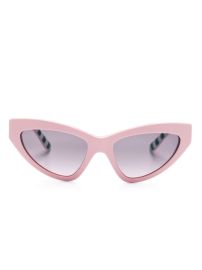 Dolce amp Gabbana Eyewear logo-plaque cat-eye Frame Sunglasses - at Farfetch