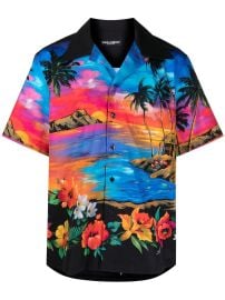 Dolce amp Gabbana Hawaiian-print Shirt - at Farfetch