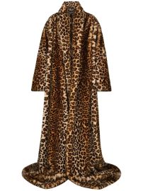 Dolce amp Gabbana KIM DOLCEampGABBANA leopard-print floor-length Coat - at Farfetch