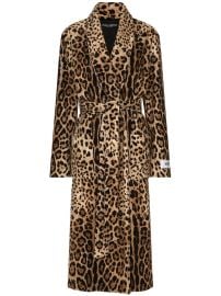 Dolce amp Gabbana KIM DOLCEampGABBANA leopard-print self-tie Coat - at Farfetch