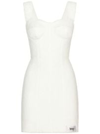 Dolce amp Gabbana KIM DOLCEampGABBANA number-patch Cotton Mini Dress - at Farfetch