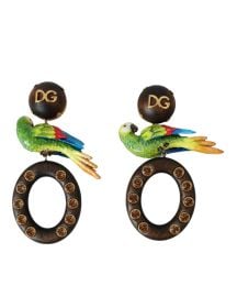 Dolce amp Gabbana Parrot Earrings Bluefly at Bluefly