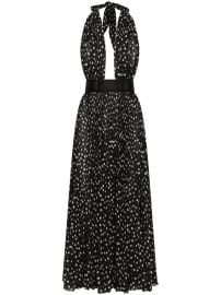 Dolce amp Gabbana Polka dot-print Halterneck Dress Black at Farfetch