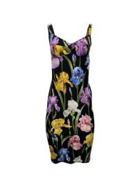Dolce amp Gabbana Pre-Owned floral-print Sleeveless Dress Black at Farfetch