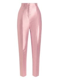 Dolce amp Gabbana Shantung Trousers Pink at Farfetch