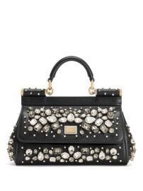 Dolce amp Gabbana Sicily Handbag Black at Farfetch