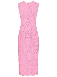 Dolce amp Gabbana Sleeveless Lace Shift Dress - at Farfetch